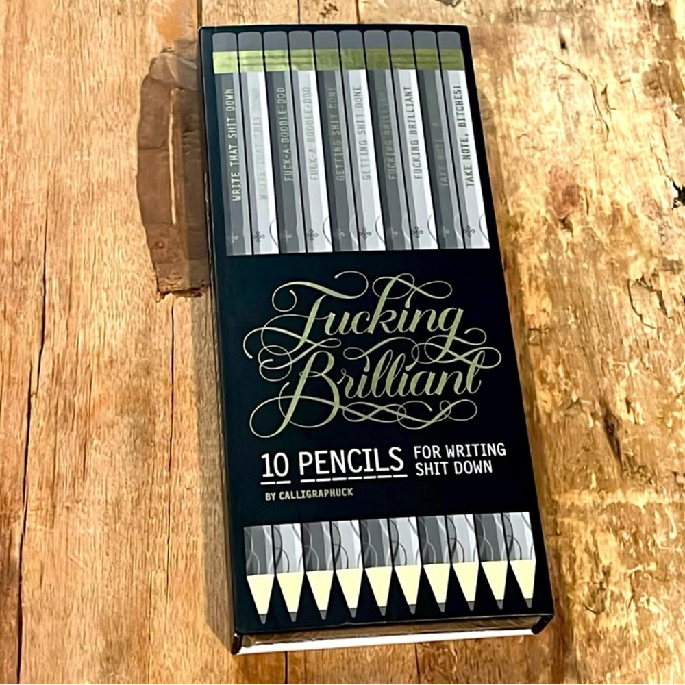 10 Pencils For Writing Shit Down-NWT